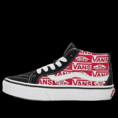 Vans Sk8-Mid Reissue Hook and Loop Shoes 'Red White Black'
