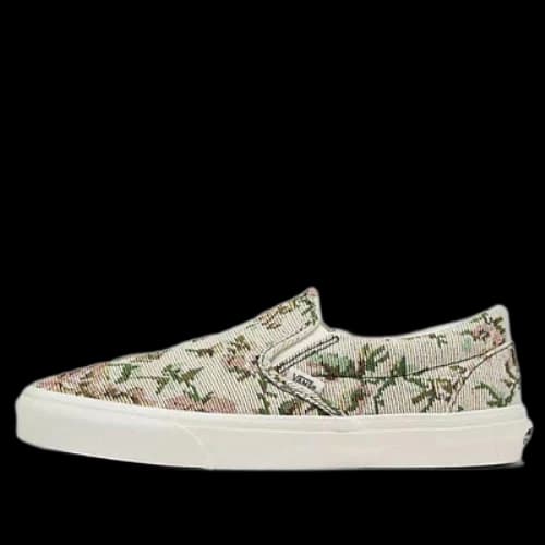 Vans Classic Slip-On Tapestry Floral Shoes 'Beige'