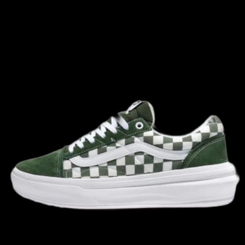 Vans Comfycush Checkerboard Old Skool Overt Cc Skate Shoes 'Green'