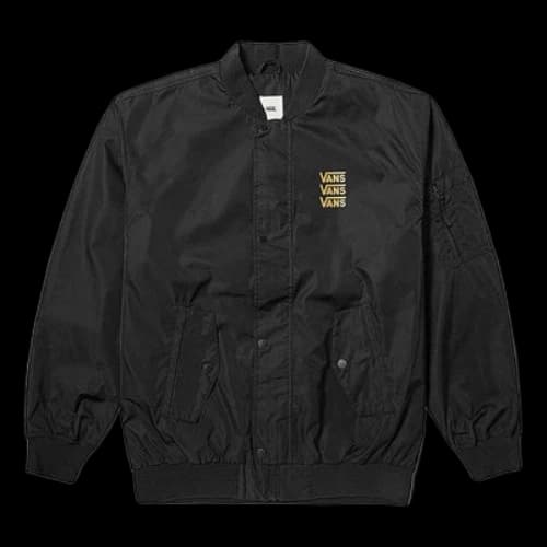 Vans Triple Logo Baseball Jacket 'Black' (Women's)