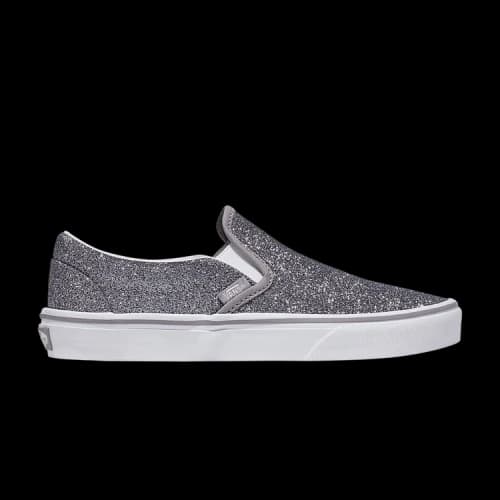 Vans Classic Slip-On 'Glitter - Gunmetal Grey'