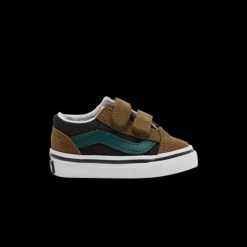 Vans Old Skool V Toddler 'Color Block - Brown Green'