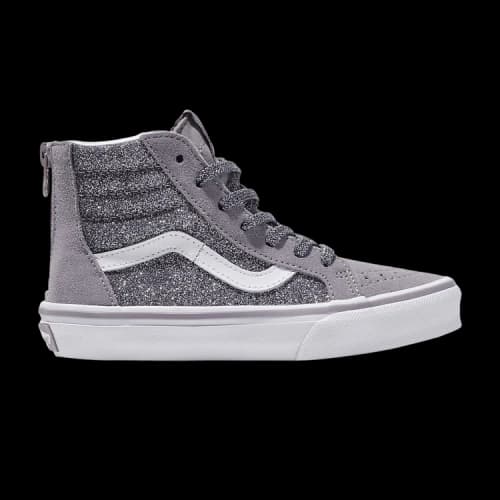 Vans Sk8-Hi Zip Kids 'Glitter - Gunmetal Grey'
