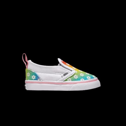 Vans Classic Slip-On V Toddler 'Rainbow Flowers'