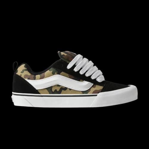 Vans Knu Skool Black Green Camo