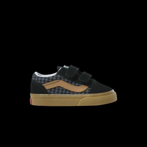 Vans Old Skool V Toddler 'Houndstooth - Black Gum'
