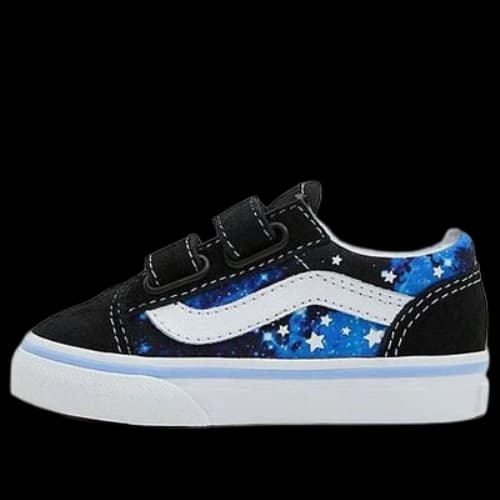 (TD) Vans Old Skool Hook and Loop 'Black Blue'