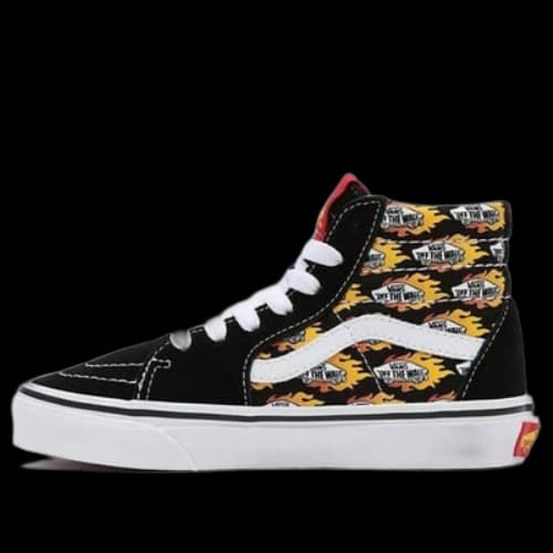 Vans Flame Logo Repeat SK8-HI High-Top Sneakers K Black/Yellow