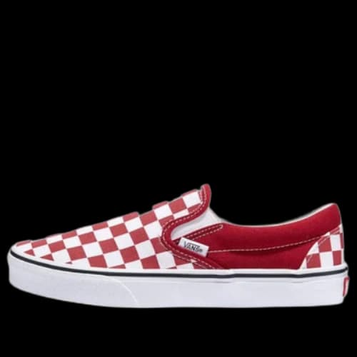 Vans Classic Slip-On Checkerboard 'Red White'