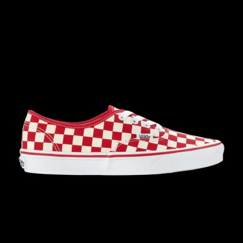 Vans Authentic Checkerboard Racing Red White