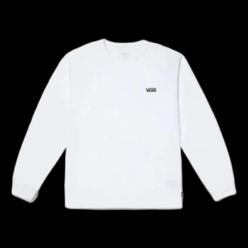 Vans Logo Classic Crew Long Sleeve T-shirt 'White'