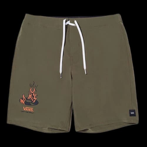 Vans Okeh Fire Record Shorts 'Green Orange'