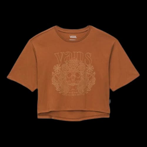 Vans Petal Pusher Crop Top T-shirt 'Orange' (Women's)