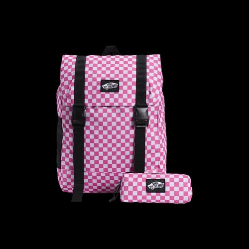 Vans Utility Checkerboard Backpack 'Fizz Pink'