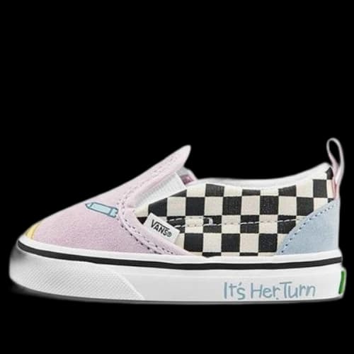 Vans Slip-On Sneakers Pink/Blue TD