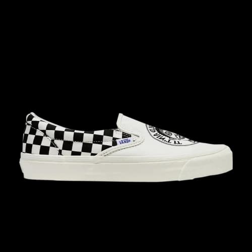 Vans John Van Hammersveld x OG Classic Slip-On LX 'Checker - Marshmallow Black'