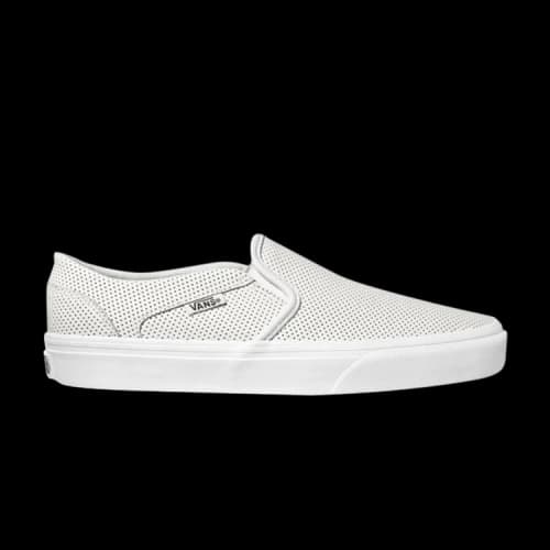 Vans Asher 'Perf Leather - White' (Women's)