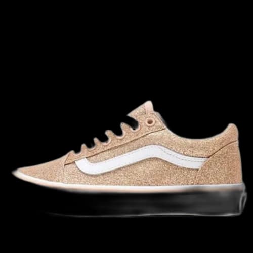 Vans Old Skool Breathable Wear-resistant Non-Slip Low Tops Casual Skateboarding Shoes Gold