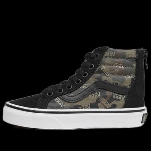Vans SK8-HI Lightweight Cozy Casual Skateboarding Shoes Black Camouflage