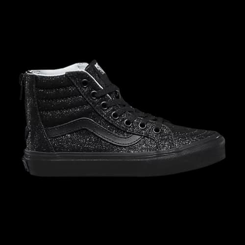 Vans Sk8-Hi Zip Kids 'Shimmer - Black'