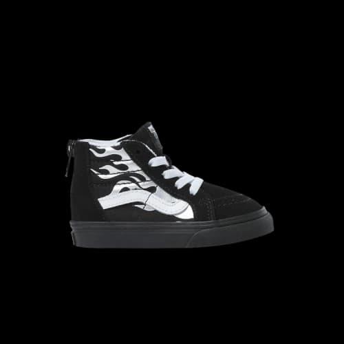Vans Sk8-Hi Zip Toddler 'Metallic Flame - Black Silver'