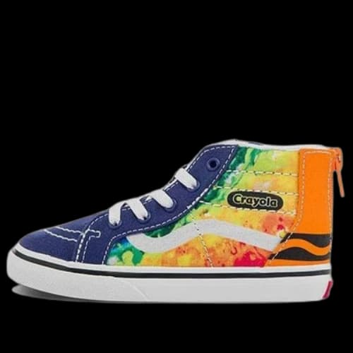 Crayola x Vans SK8-HI Zip 'Blue Yellow Orange'