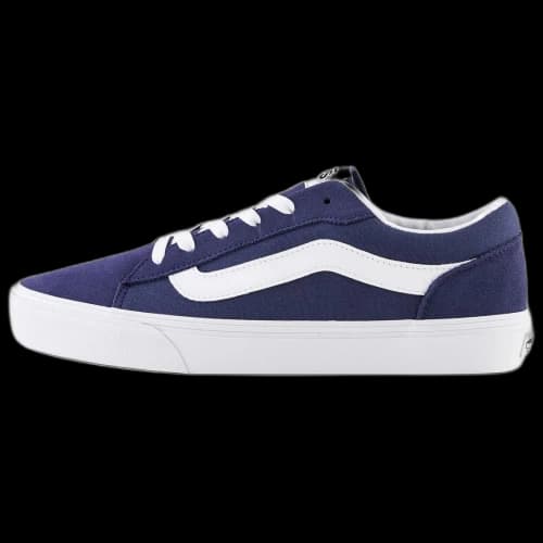 Vans Vero LS Textile, Split Cow Leather Low top Skateboard Shoes Men's Dark Blue