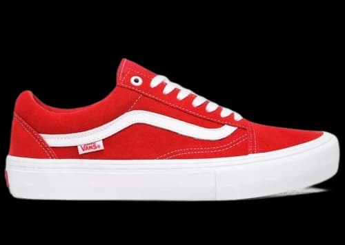 Vans Old Skool Pro Suede Suede Red White