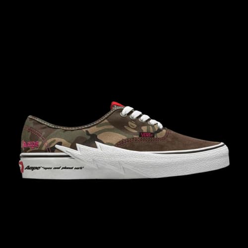Vans AAPE x Authentic 'Bolt - Green Camo'