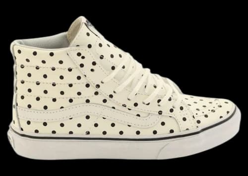 Vans Sk8-Hi Slim Polka Dots White (Women's)
