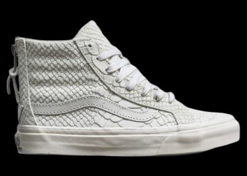 Vans Sk8-Hi Slim Zip DX Mono Python Gray Angora (Women's)