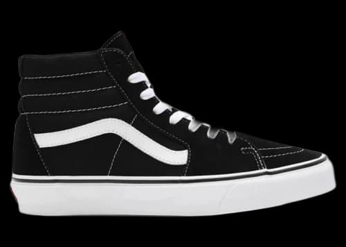 Vans Sk8-Hi Lite Plus Suede Canvas Black White