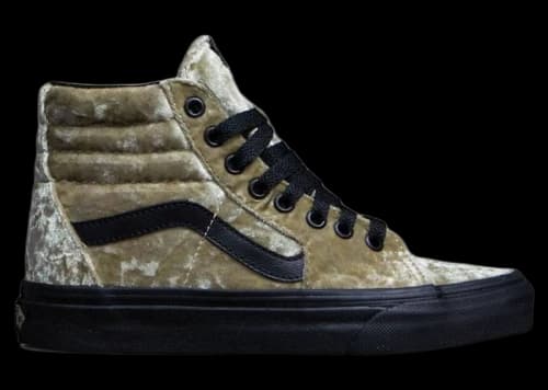 Vans Sk8-Hi Brown Tan Velvet (Women's)