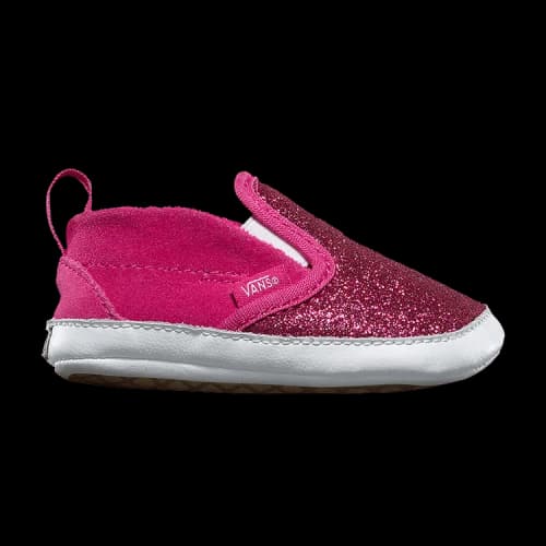 Vans Slip-On V Crib 'Glitter Rosy'