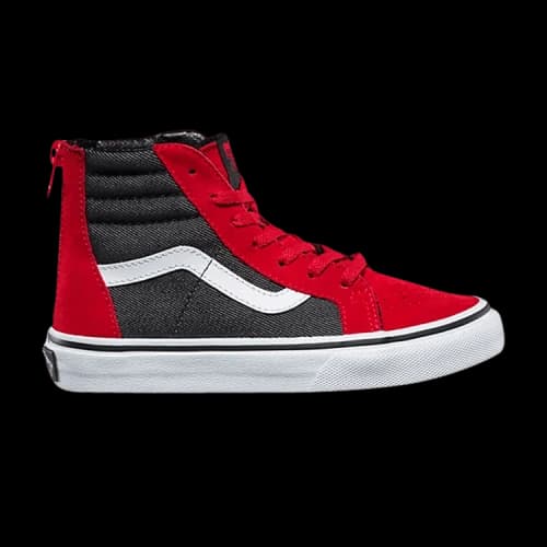 Vans Sk8-Hi Zip Kids 'Suiting - Racing Red'