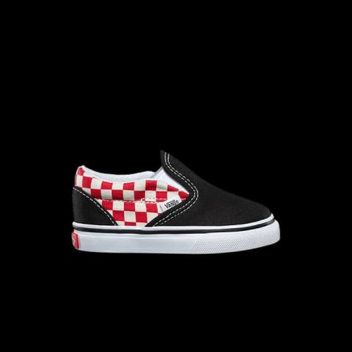Vans Classic Slip-On Toddler 'Checkerboard - Black Red'