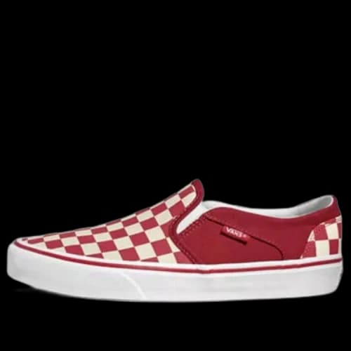 Vans Slip-on Plaid Red/White
