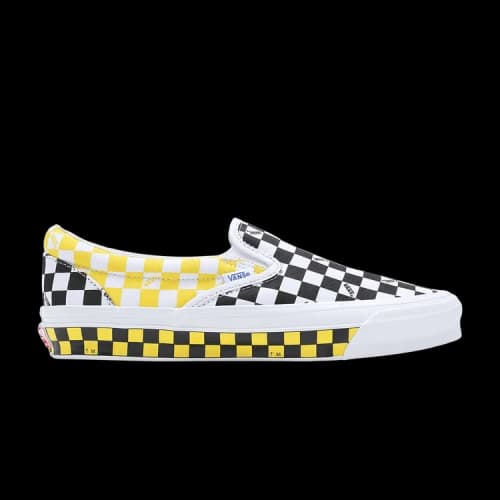 Vans OG Classic Slip-On LX 'Checkerboard - Black Yellow'