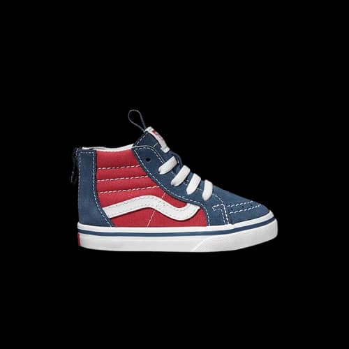 Vans Sk8-Hi Zip Toddler 'Tri Pop - Vintage Indigo Red'