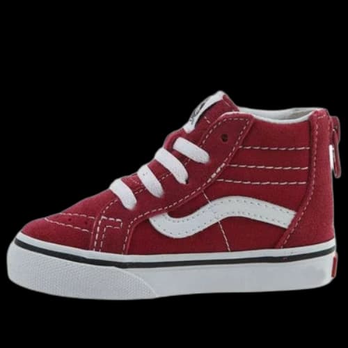 (TD) Vans SK8-HI Zip Shoes 'Red White'
