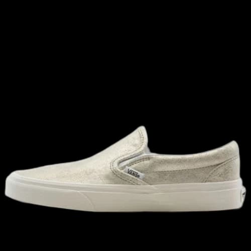 Vans Slip-On Cracked Leather Gold