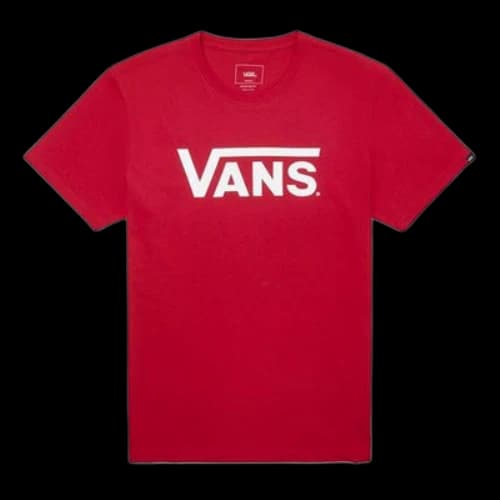 Vans Tee Attack Classic Logo Short Sleeve Casual Red