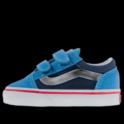 (TD) Vans Old Skool Velcro Shoes 'Blue White'