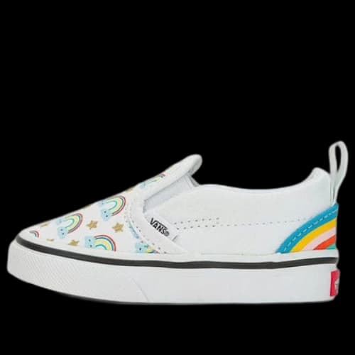 (TD) Vans Slip-On Hook and Loop 'Rad Rainbow'
