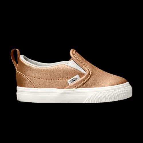 (TD) Vans Slip-On V 'Metallic Leather - Light Copper'