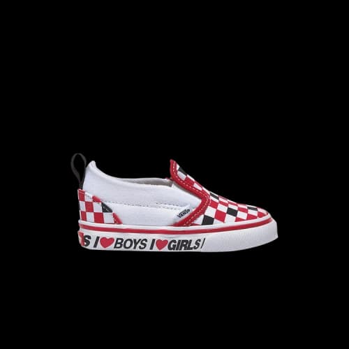 (TD) Vans Classic Slip-On V 'Checkerboard - I Heart'