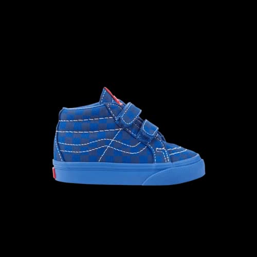 Vans Sk8-Mid Reissue V Toddler 'Mono Checkerboard - Blue'