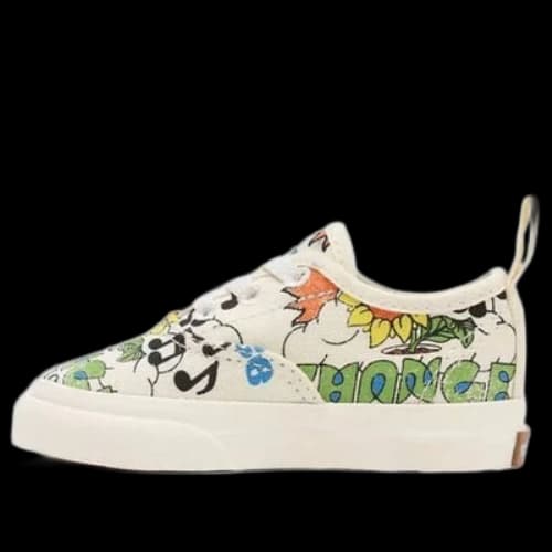 Vans Toddler Eco Theory Authentic Elastic Lace 'White Green'