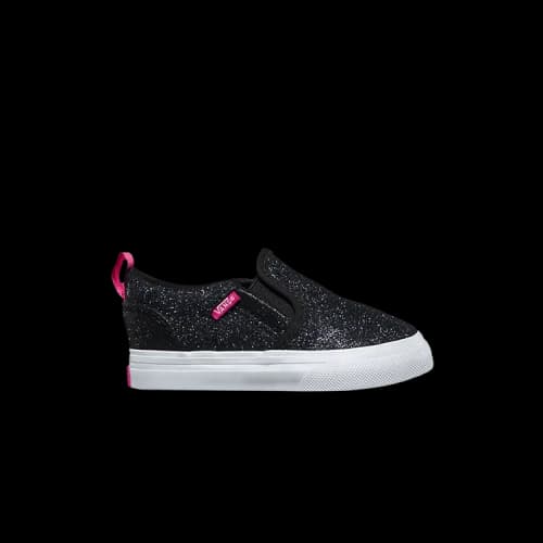 Vans Asher V Toddler 'Glitter Black'