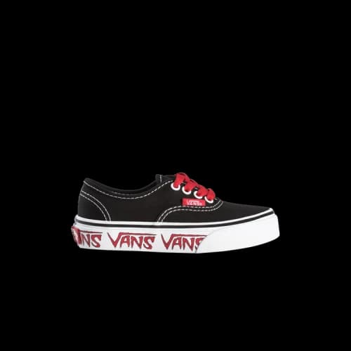 Vans Authentic Toddler 'Sketch Sidewall - Black Red'